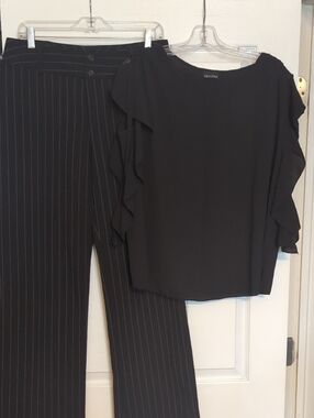 *Outfit* A. Byer Pinstripe Dress Pants (13) And Zenobia Shirt (1x)